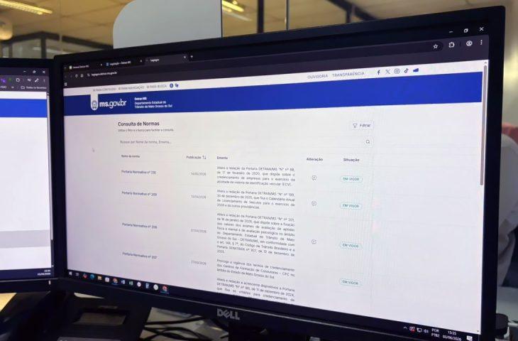 Detran-MS moderniza sistema e facilita consulta de portarias e normas para motoristas