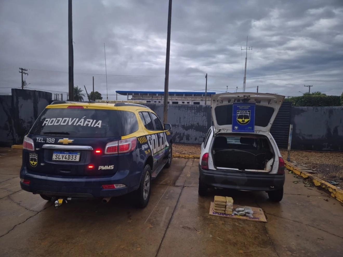 Polícia Rodoviária apreende mais de 14 quilos de drogas na BR-158 em Três Lagoas