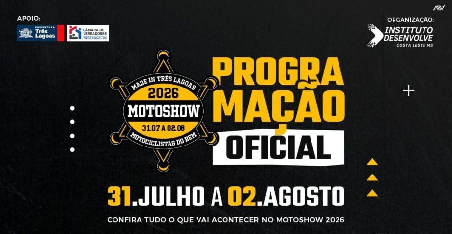 23º Motoshow promete agitar Três Lagoas com três dias de rock, motos e entrada gratuita