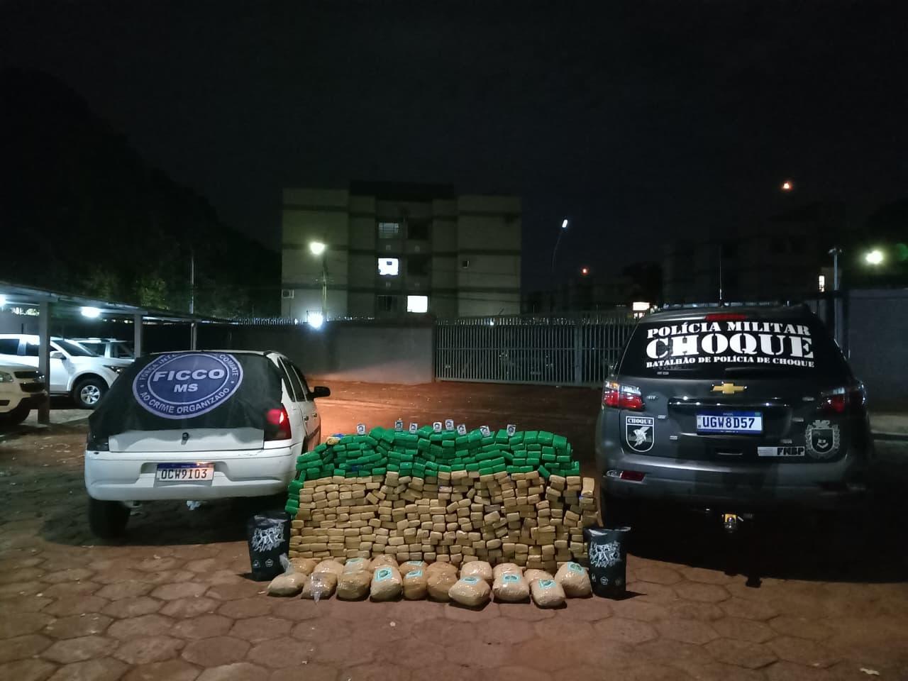 Força integrada intercepta quase 400 kg de drogas e impõe duro golpe ao crime organizado em MS