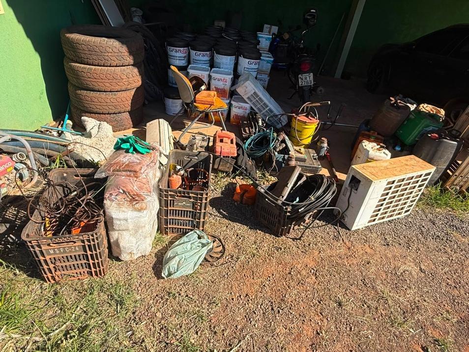 Polícia Militar Rural recupera materiais furtados da Suzano e conduz dois homens à delegacia em Chapadão do Sul