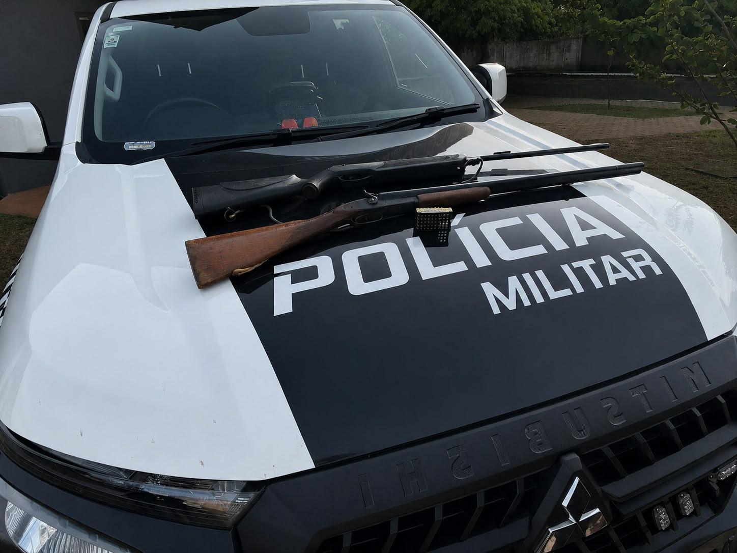 Denúncias levam PM até suspeito e duas armas de fogo são apreendidas em Brasilândia