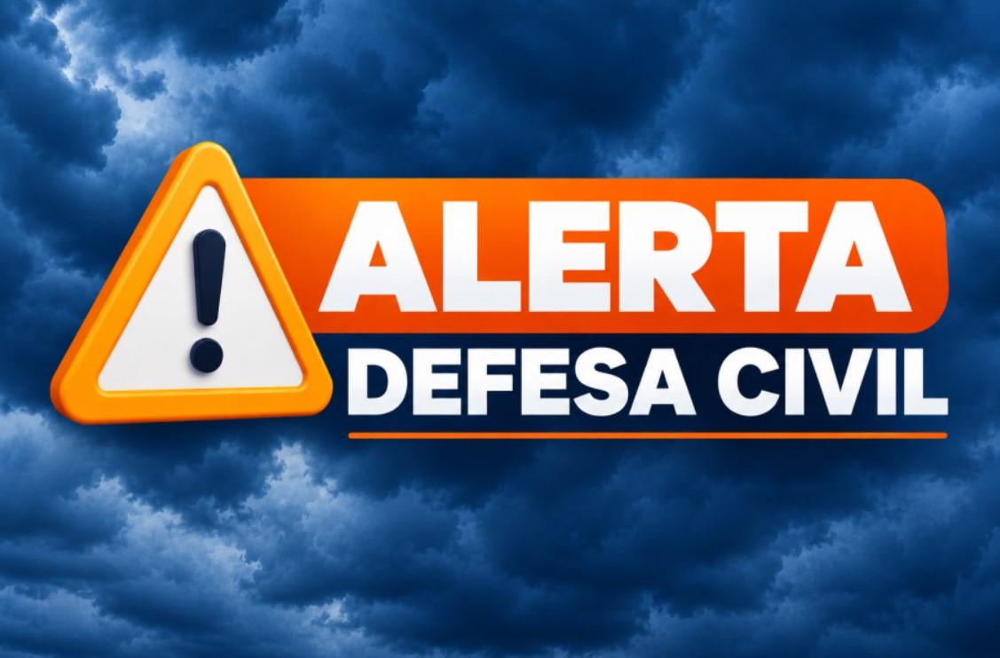 Defesa Civil alerta para possibilidade de tempestades e ventos de até 80 km/h em Três Lagoas