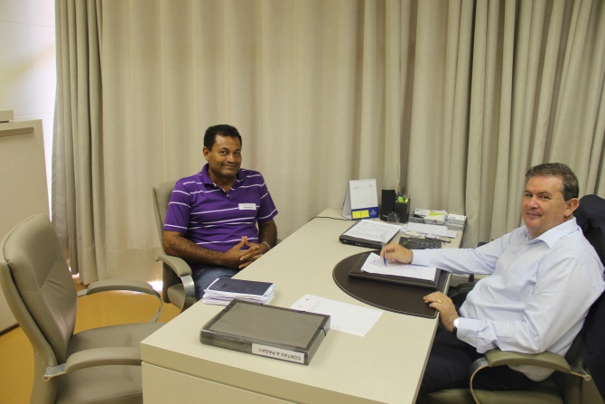 Rialino busca apoio de deputado Edurdo Rocha para investimentos em bairros