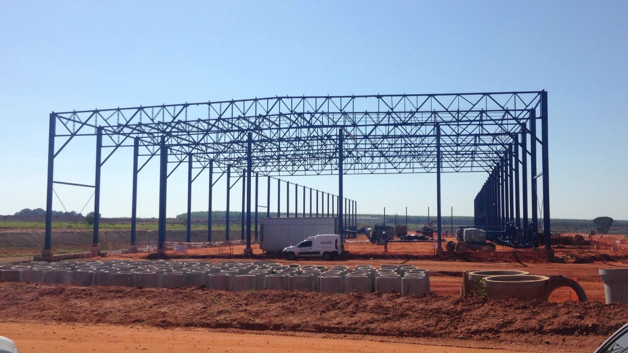 Fibria avança com obras do terminal intermodal em Aparecida do Taboado 