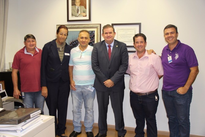 Vereadores de Paranaíba visitam gabinete do deputado Eduardo Rocha