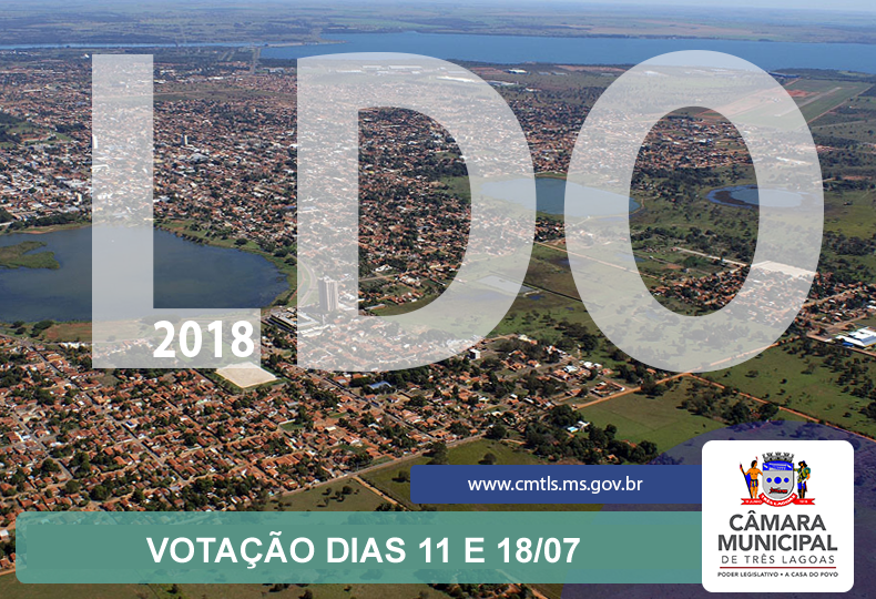 LDO 2018 será votada em sessões extraordinárias LDO 2018 será votada em sessões extraordinárias