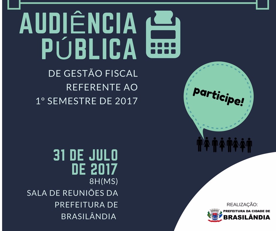 Prefeitura chama população para prestar conta dos seis primeiros meses de gestão