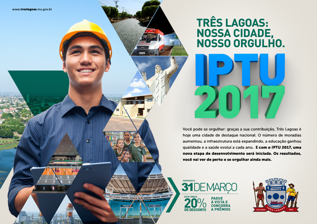 Pagamento da primeira parcela do IPTU é prorrogado para o dia 31 de março