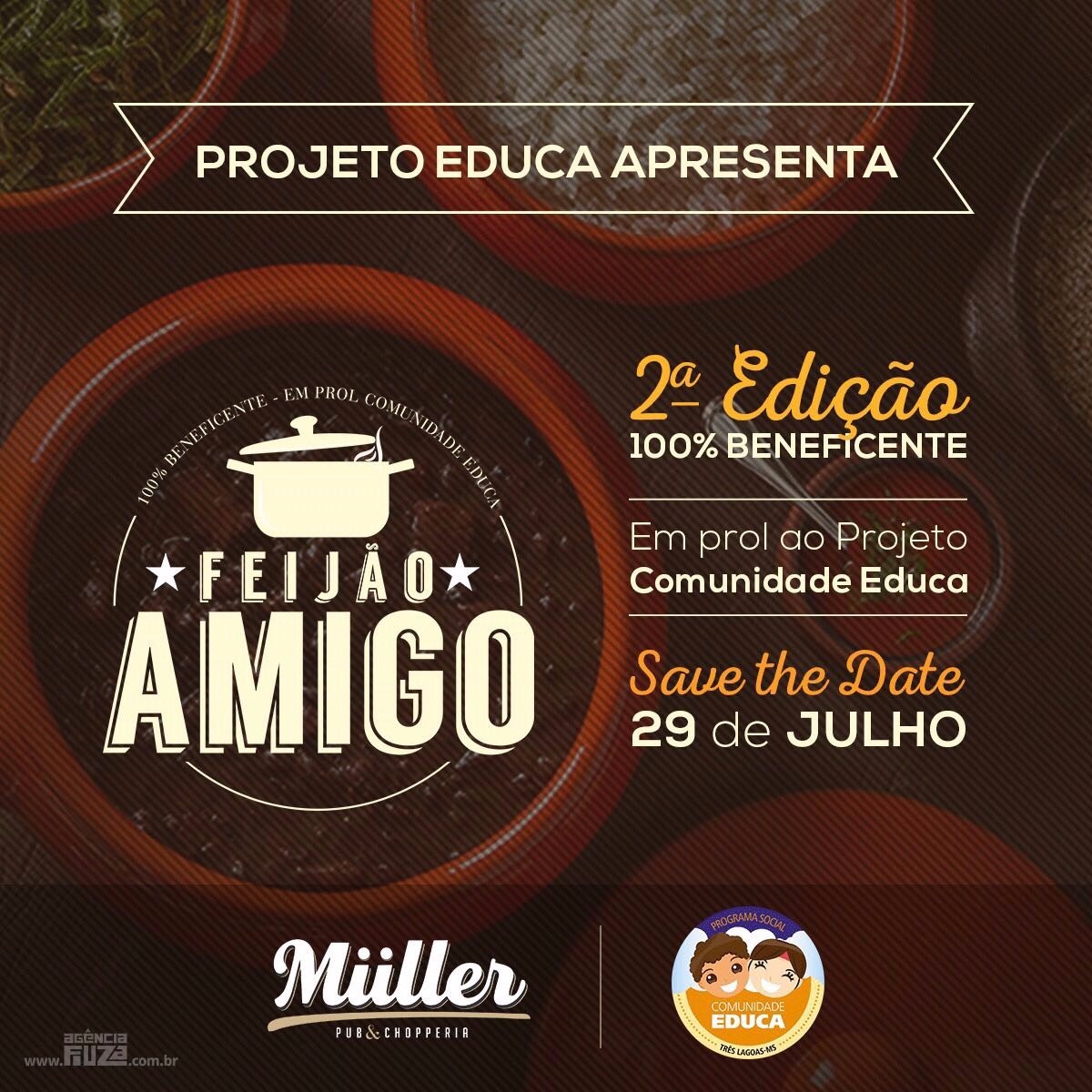"Feijão amigo" acontece neste sábado em Três Lagoas