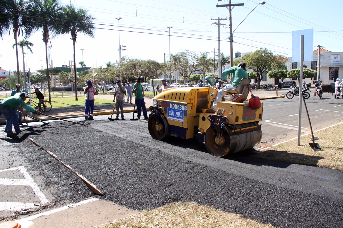 Prefeitura inicia construção de faixas elevadas na área central de Três Lagoas 