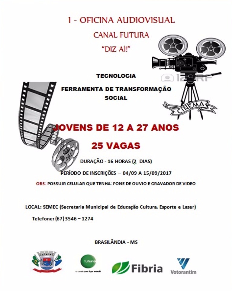 Projeto do Canal Futura traz para Brasilândia I Oficina Audiovisual em Técnologia