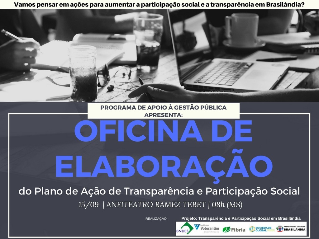 Oficina propõe participação da população em Brasilândia