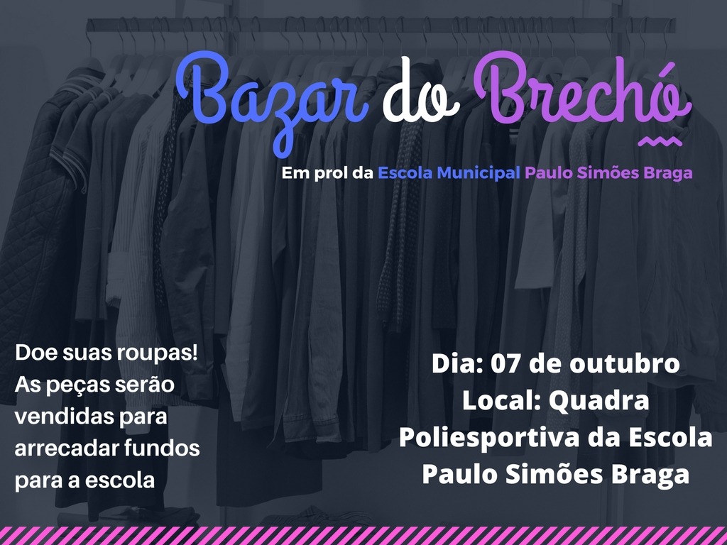 Escola de Brasilândia realiza mais um Brechó Solidário