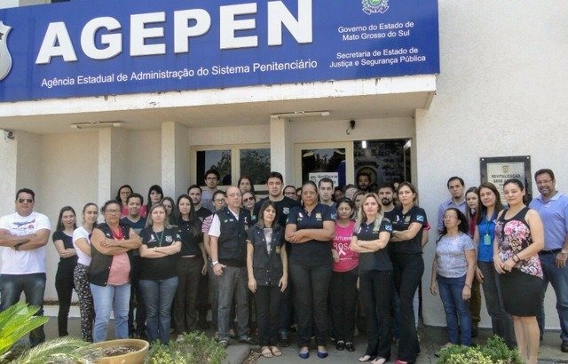 Agentes penitências de MS fazem paralisação