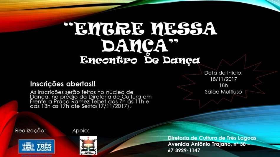 Prefeitura de Três Lagoas realiza Encontro de Dança Hip Hop no final de semana Prefeitura de Três Lagoas realiza Encontro de Dança Hip Hop no final de semana