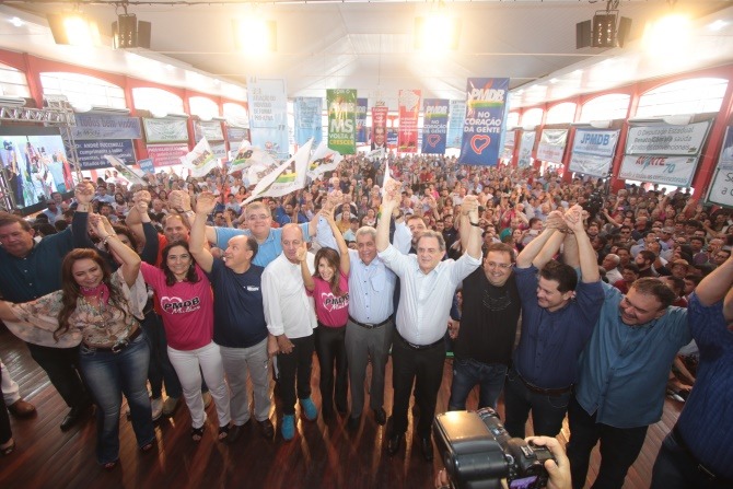 Eduardo Rocha destaca presença de políticos de outros partidos em convenção do PMDB Eduardo Rocha destaca presença de políticos de outros partidos em convenção do PMDB