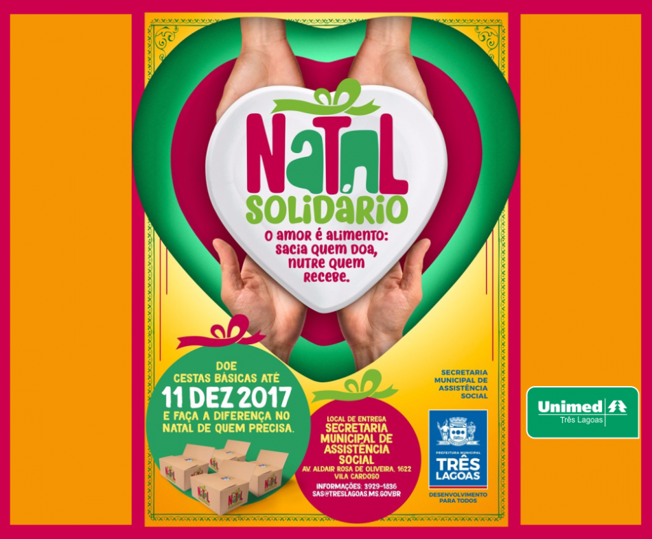 Assistência encerra Campanha Natal Solidário nesta quarta-feira (20) com entrega de cestas e brinquedos