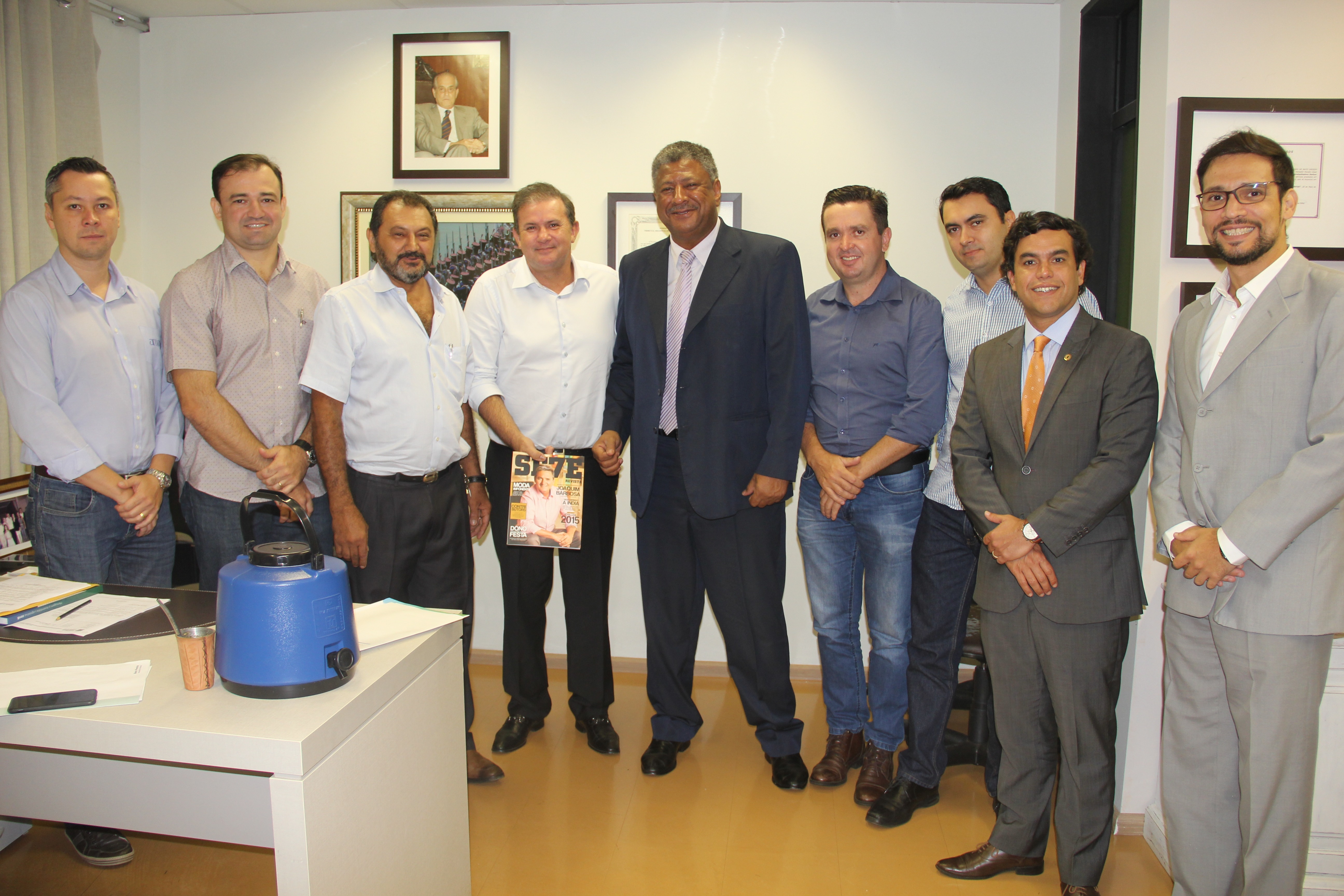 Deputado recebe membros da Associação sul-mato-grossense de Supermercados