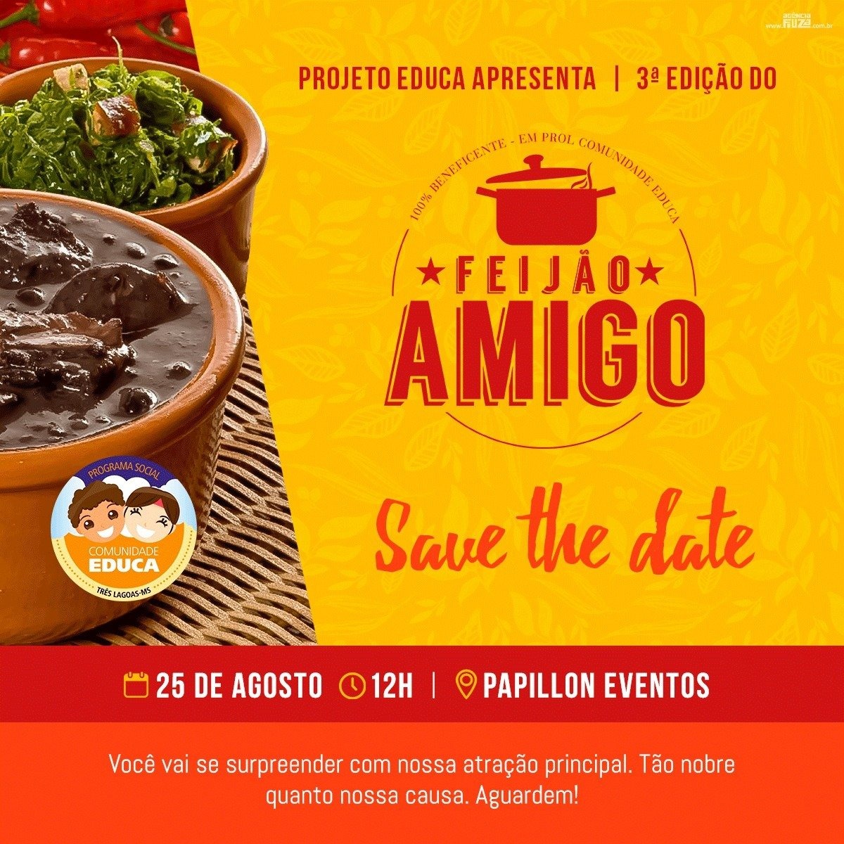 3ª edição do Feijão Amigo já tem data marcada