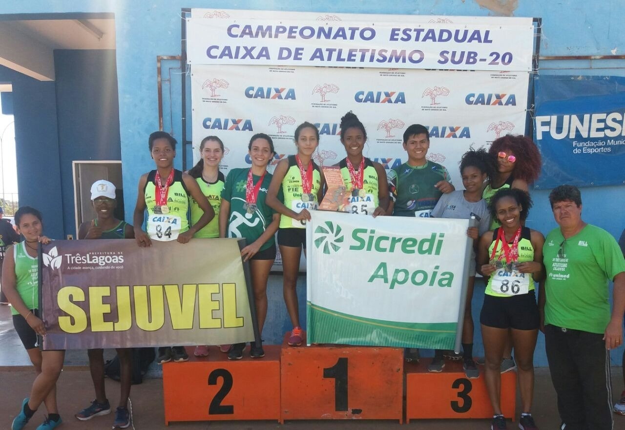 Atletas de Três Lagoas ficam em 2º lugar no Campeonato Estadual de Atletismo Sub-20