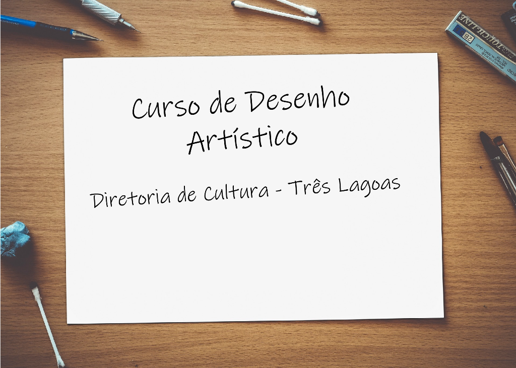Abertas as inscrições para Curso Técnico de Desenho Artístico 