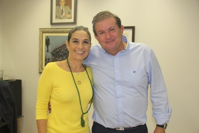 Eduardo Rocha se reúne com Carla Stephanini sobre possíveis parcerias na eleição