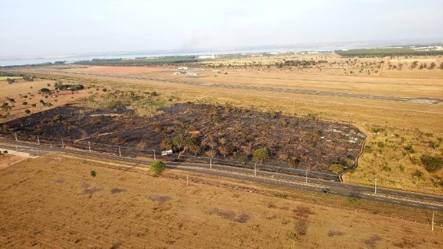 Aeroporto recebe ações para evitar transtornos em caso de incêndio nas proximidades Aeroporto recebe ações para evitar transtornos em caso de incêndio nas proximidades